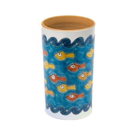 handmade sicilian ceramic Wine utensil holder Gadir de simone pottery handmade sicilian ceramic Wine utensil holder Gadir de simone pottery